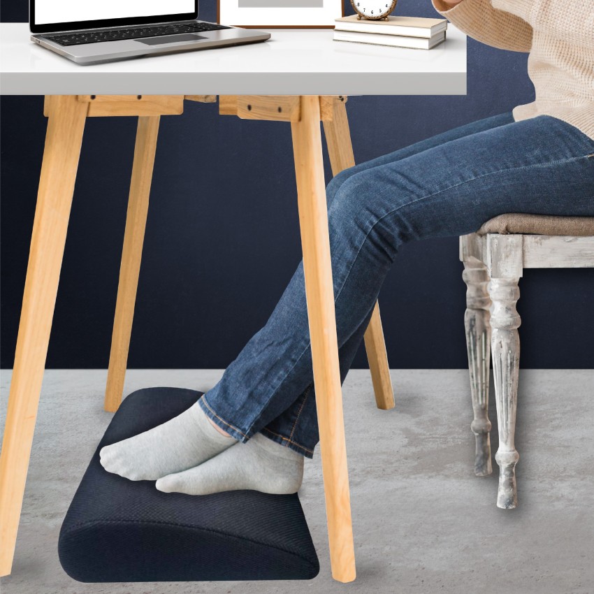 High resilient Round Wedge Memory Foam Leg Support Cushion- The White Willow