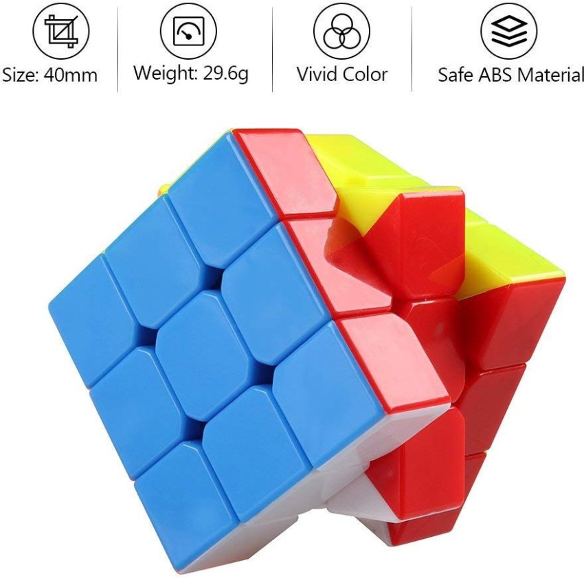 jYOKRi Hot Selling 3x3x3 High Speed Three Layers Magic Cube Profissional  Competition Speed Rubiks Cube Non Stickers Puzzle Magic Cube Cool Toy Boy  Anti-Pop Structure and Durable Puzzle Toys for All Age