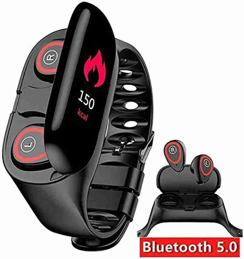 Smart band 2025 with bluetooth earbuds