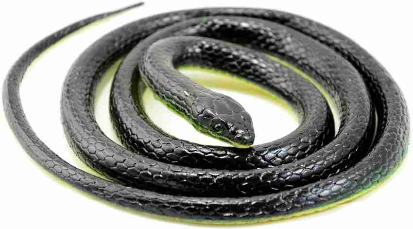AMP Creations Realistic Rubber Snakes Prank Toys Gifts Magic Shows Toy Snake for Kids Fake Snake Toys for Garden Props to Scare Birds Pigeon Monkey Mice Black Realistic Rubber Snakes