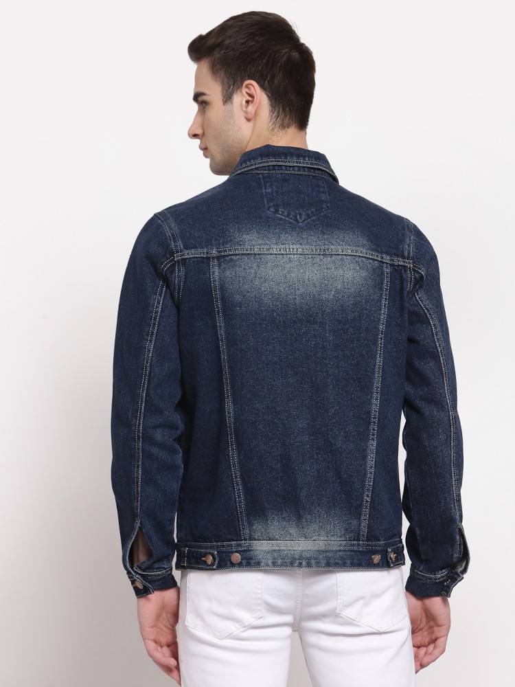 Full Sleeve Mens Ice Wash Denim Jacket With Fur at Rs 1699 in