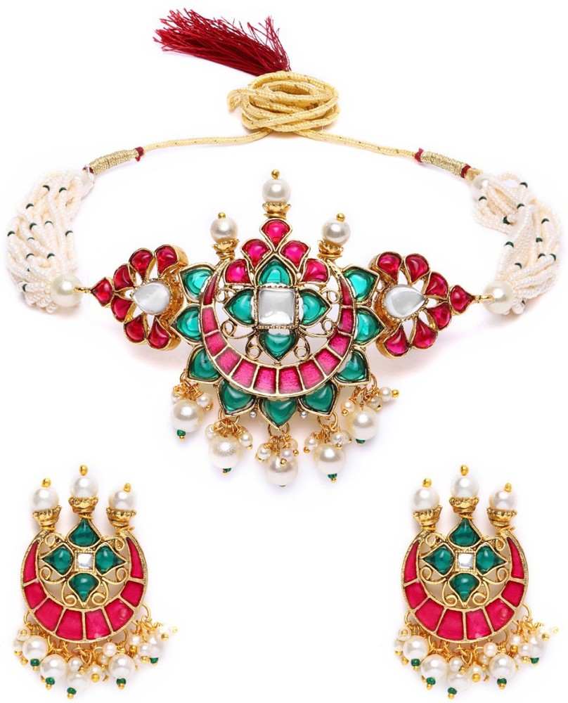 Zaveri pearls necklace on sale set online