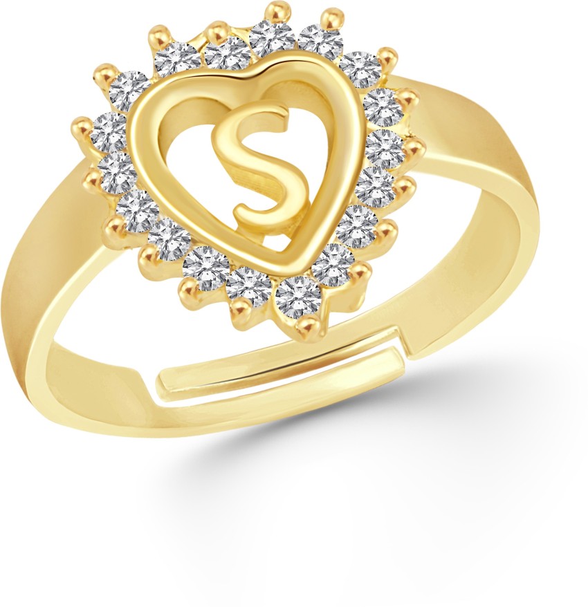 Details 160+ gold ring with s letter best - awesomeenglish.edu.vn