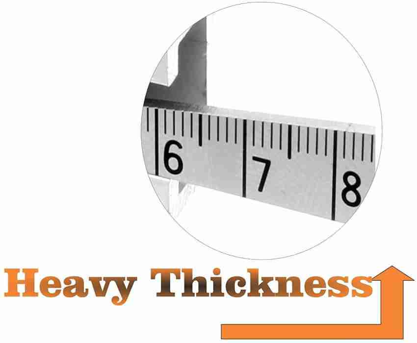 Qatalitic Stainless Steel Scale/Ruler 1 Meter (100 cm / 40  inch) Ruler 