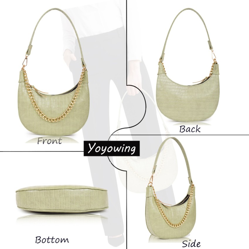 YOYOWING White Sling Bag Stylish Fancy Design Shoulder Chain Strap Crossbody  Slingbag For Women White - Price in India