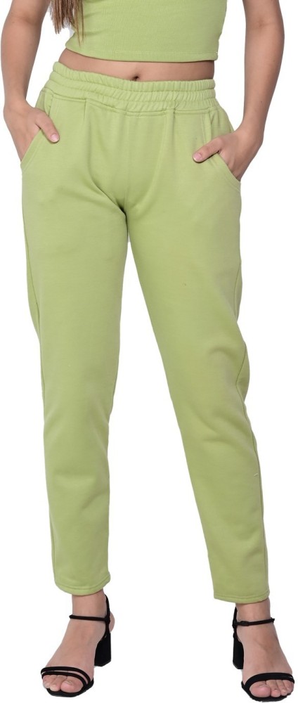 Amanzo Solid Women Light Green Track Pants - Buy Amanzo Solid