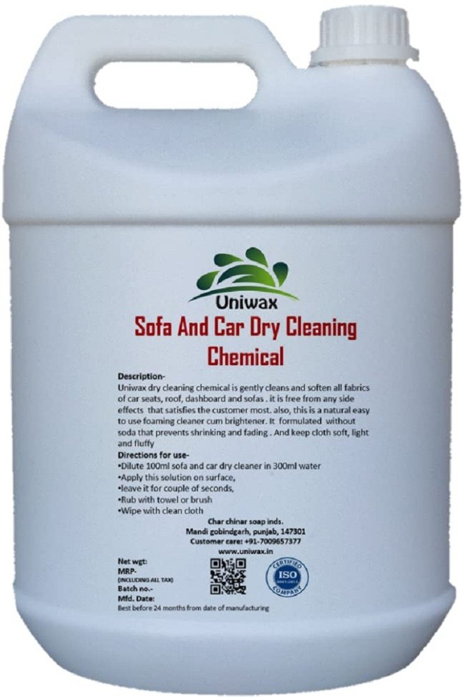 uniwax- car and Sofa Dry Cleaning Chemical- Upholstery Cleaner (1lt) :  : Car & Motorbike
