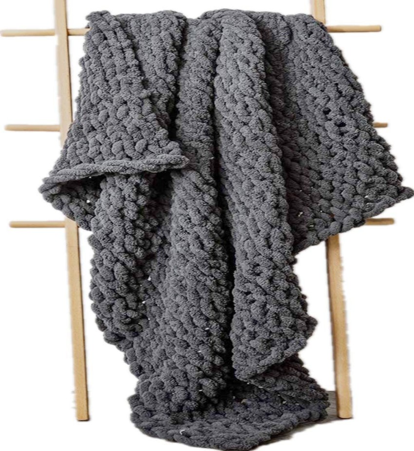 Chunky Knit Chenille Blanket: Warmth and Comfort – Wool Art