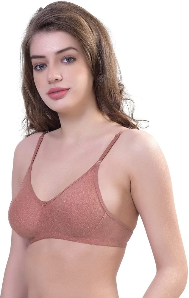 Buy online Beige Solid Regular Bra from lingerie for Women by Elina for  ₹399 at 50% off