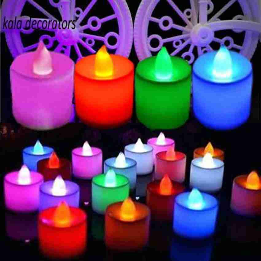 Kala Decorators 24 PCS Multicolor Flameless Color Changing Tea Light led candle Candle