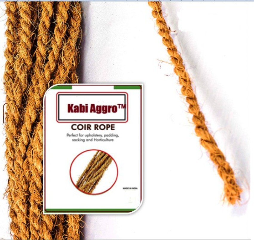 Kabi Aggro Coir Rope Coconut Fiber Yarn 35 Feet Pack of 3