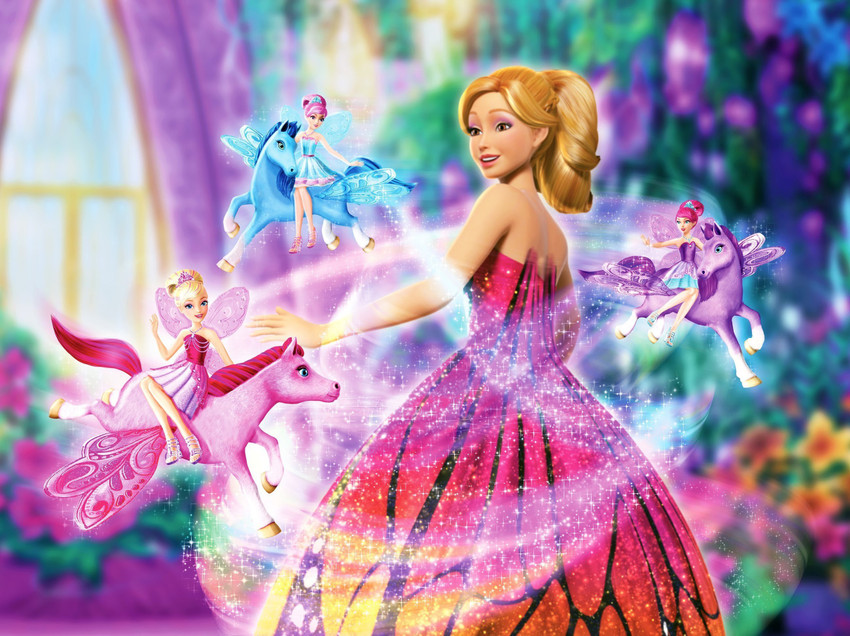 Barbie Poster MultiColor PhotoPaper Print 12 inch X 18 inch