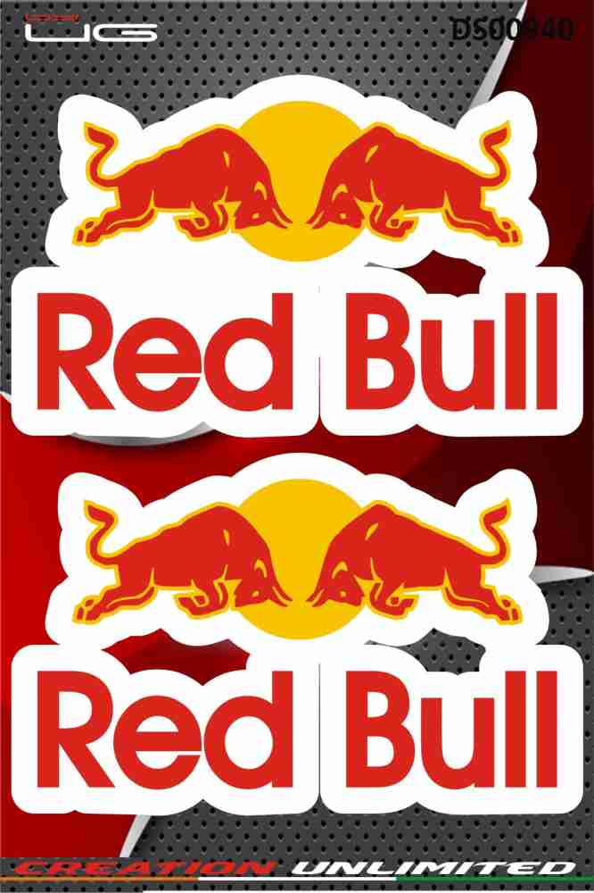 Golden Fox 15.24 cm MULTICOLOR RED BULL STICKERS FOR ALL BIKES AND