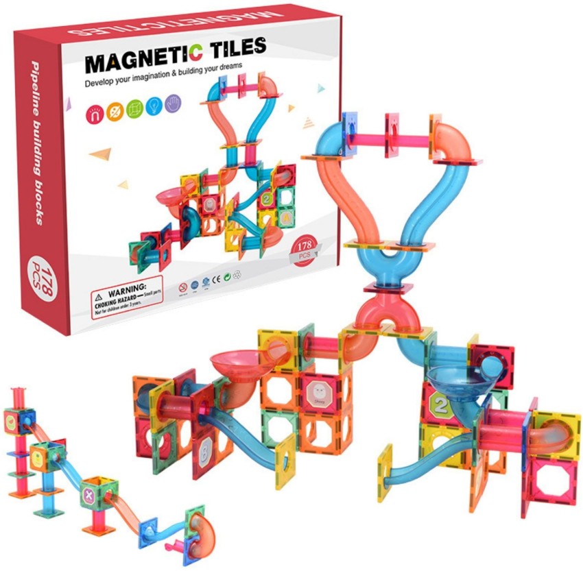 Fun with Magnets Magnetic Building Blocks - 332 piece set