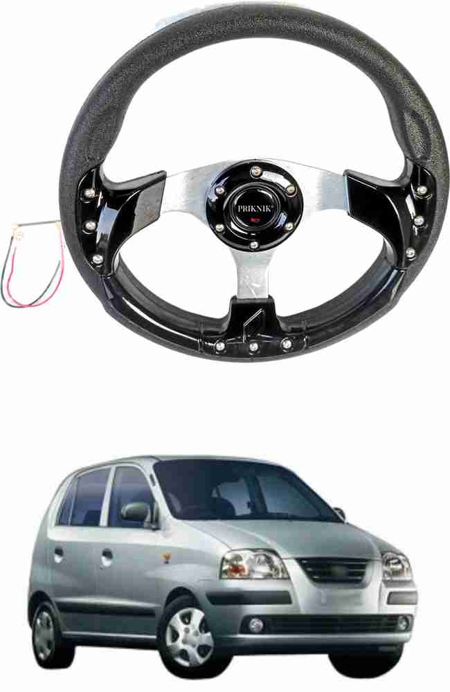 PRTEK Hand Stiched Steering Cover For Hyundai Santro Price in India Buy PRTEK Hand Stiched Steering Cover For Hyundai Santro online at Flipkart