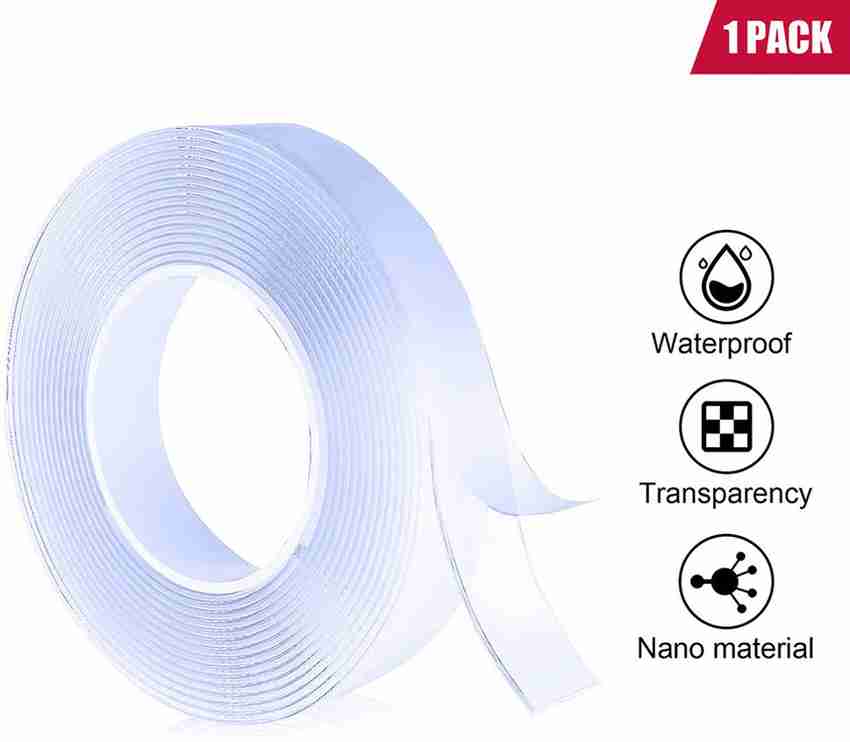 GETOWN Strong Glue Double sided tape Handheld Double Sided Tape Heavy Duty Transparent Strong Adhesive Mounting Trackless Removable Washable for Tape