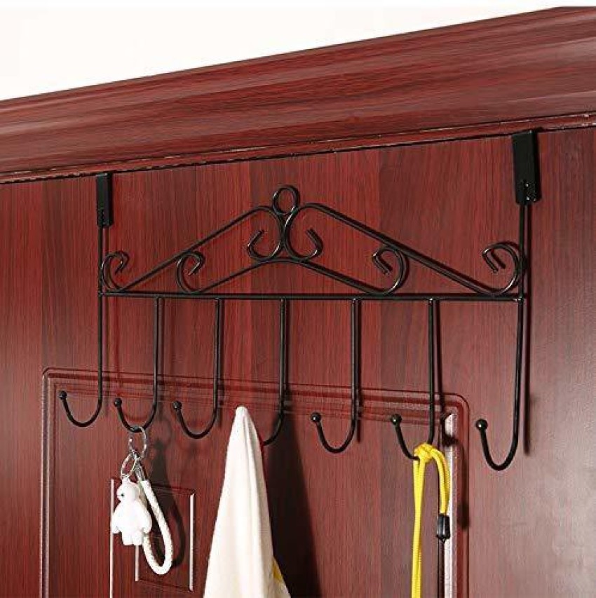 V Creation Over The Door Hanger with 7 Hooks for Clothes Purses Towel Scarf  Belt Hat etc. Metal Hanging Rack Organizer NO Hole Drilling Require Door  Hanger Price in India - Buy V Creation Over The Door Hanger with 7 Hooks  for Clothes Purses Towel