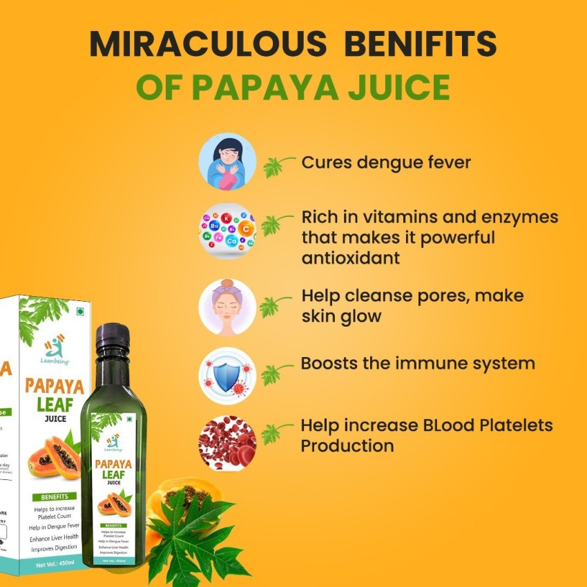 Papaya leaf juice clearance benefits