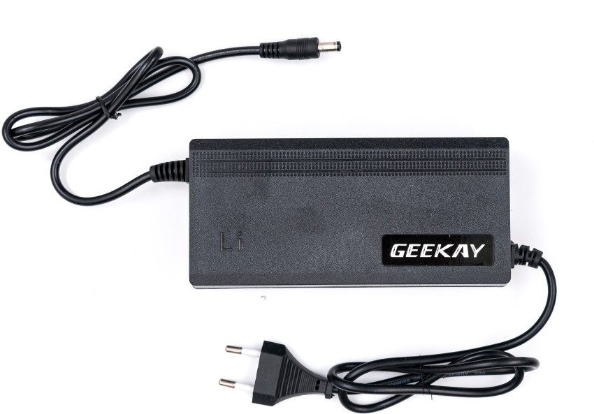 Geekay Lithium Ion 36 Volt 2 Ampere 250 Watt Battery Charger for Electric  Bike/Electric Cycle Electronic Components Electronic Hobby Kit Price in  India - Buy Geekay Lithium Ion 36 Volt 2 Ampere