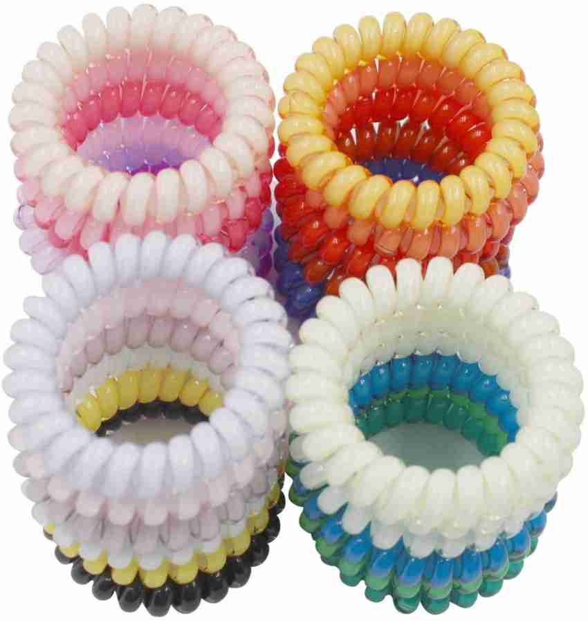 Spiral Hair Ties, 40PCS Hair Ties,Small Coil Hair Ties for Girls