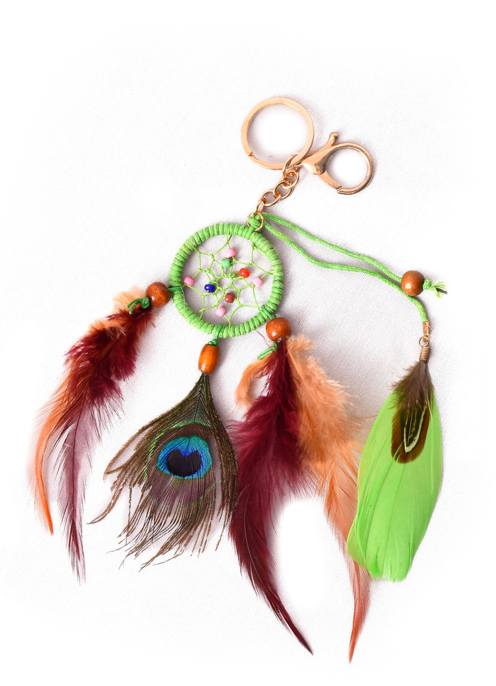 Auspice Mor Pankh Dream Ceatcher Polyester Key Chain Price in