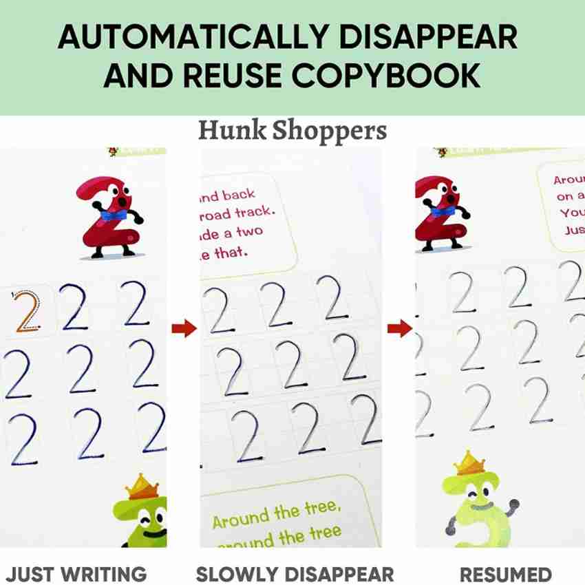 Hunk shopper's Magic Practice Copybook for Kids, Magic Calligraphy That Can  Be Reused, Handwriting Copybook, Groove Copybook (BIG SIZE) Price in India  - Buy Hunk shopper's Magic Practice Copybook for Kids, Magic