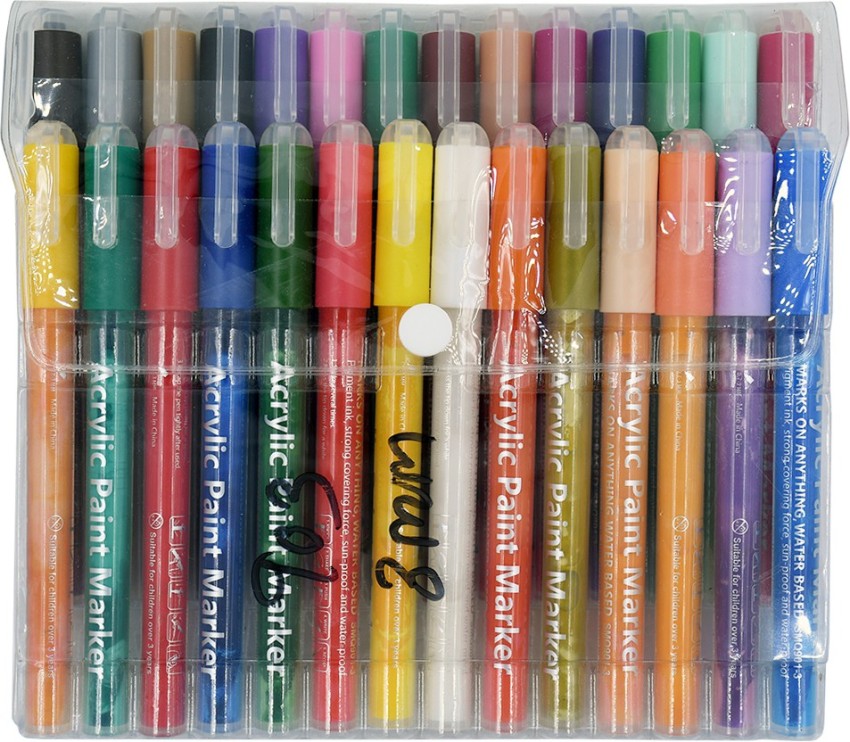 Levin Acrylic Paint Marker Pens 48 Colors 0.7MM