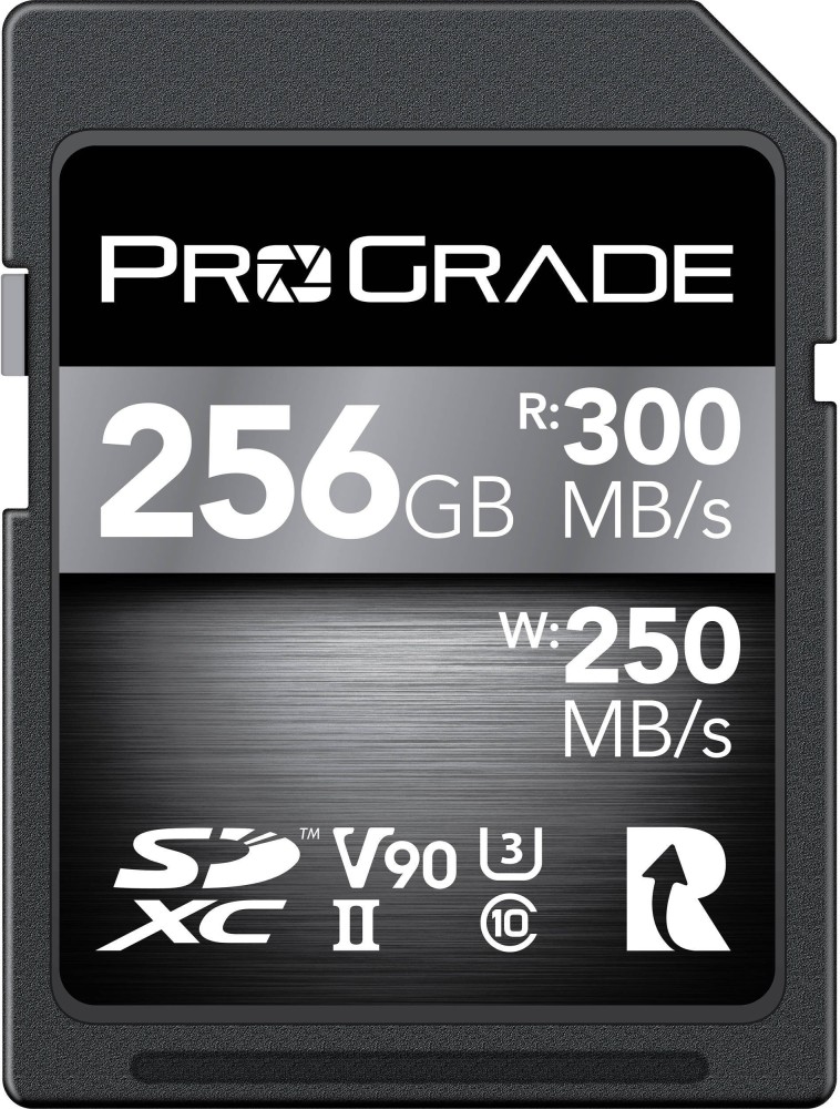 ProGrade Digital SDXC UHS-II V90 256 GB SDXC Class 10 300 MB/s Memory Card  ProGrade Digital
