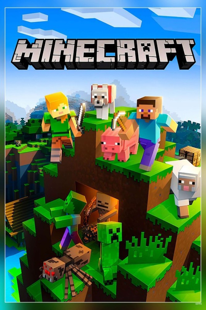 Minecraft Multicolour Photo Paper Print Poster Photographic Paper  Photographic Paper - Gaming posters in India - Buy art, film, design,  movie, music, nature and educational paintings/wallpapers at