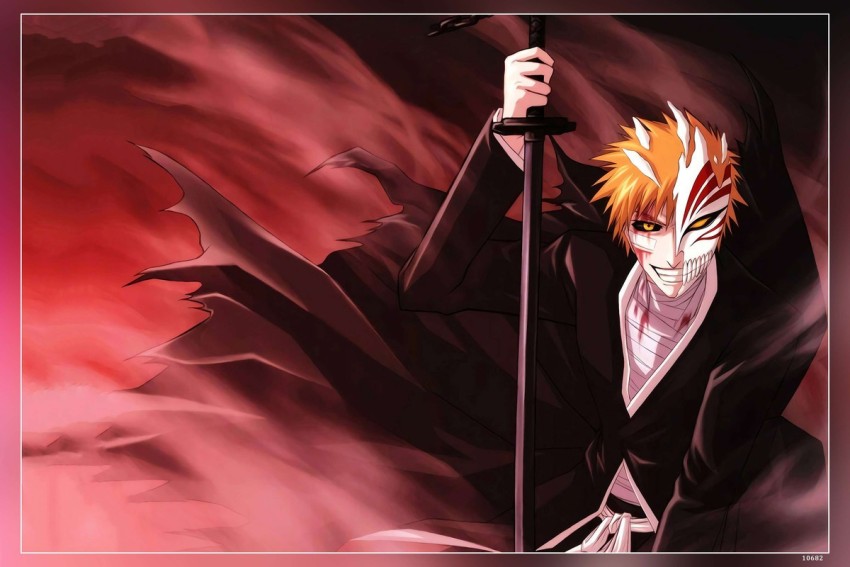 Ichigo Anime Bankai Bleach Kurosaki Manga Tensa Zangetsu Vasto Lorde Matte  Finish Poster Paper Print - Animation & Cartoons posters in India - Buy  art, film, design, movie, music, nature and educational