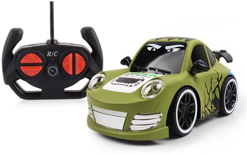 QBIC Avengers Hulk 4CH Remote Control Mini Car Toy for Kids with Light and Sound Super Hero Toy Car for Kids Avengers Hulk 4CH Remote Control Mini Car Toy for