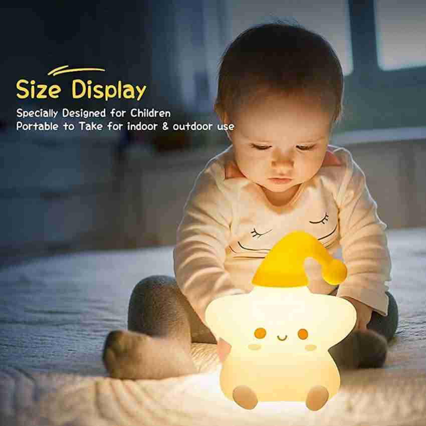 Child Night Light, Baby Night Light with USB Rechargeable Touch Control,  Portable Timer Night Light, 7