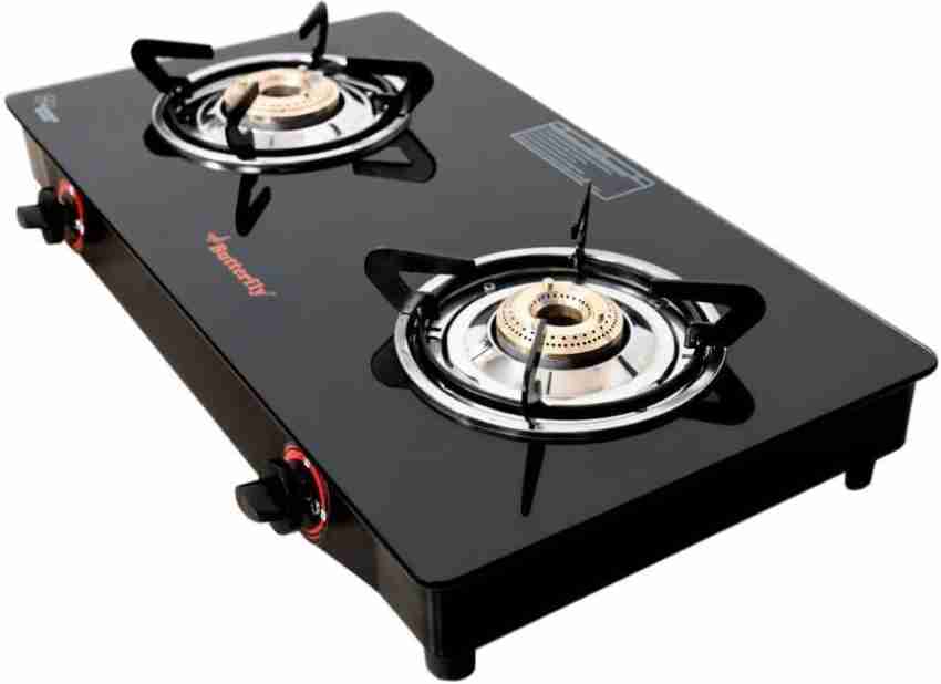 Butterfly burner outlet gas stove