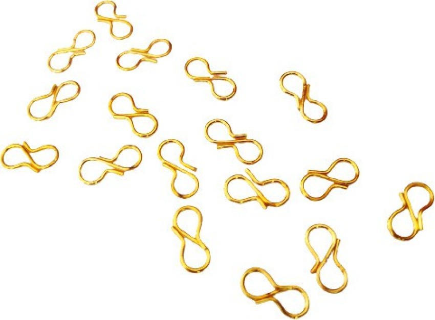 Teraiya's jewellery Making S Hook Necklace Hooks Golden (50 Pieces) -  jewellery Making S Hook Necklace Hooks Golden (50 Pieces) . shop for  Teraiya's products in India.