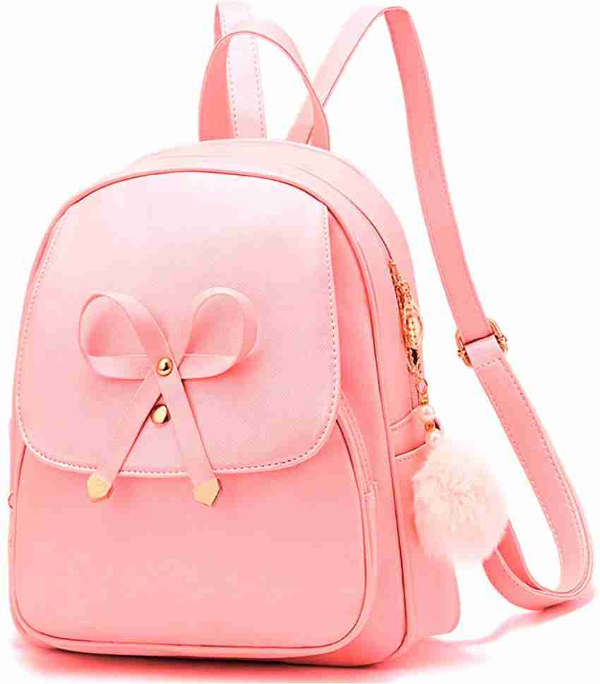 Pink colour outlet backpack