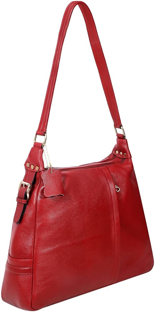 Leather Handles Shoulder Bag, Leather Strap Bag Shoulder