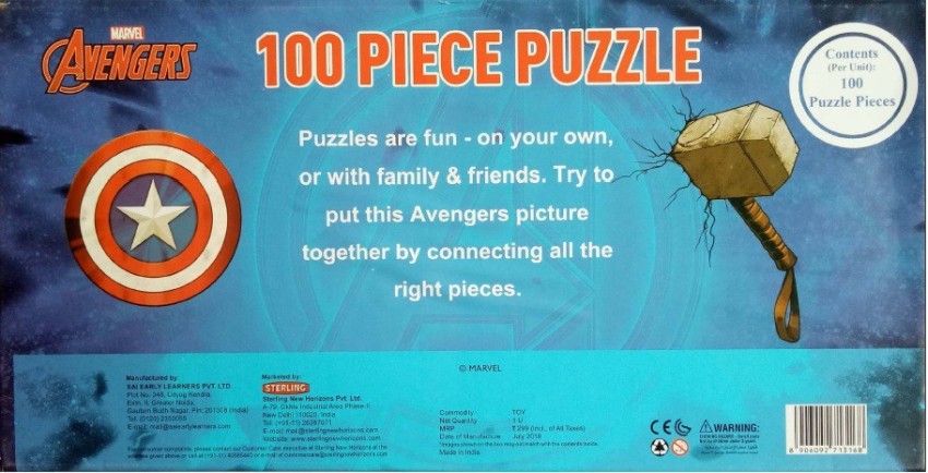 Marvel Avengers 100 Piece Puzzle