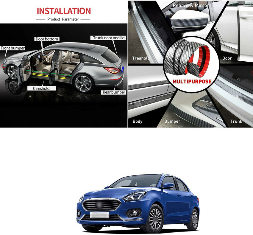 Carbon fibre top car door protector