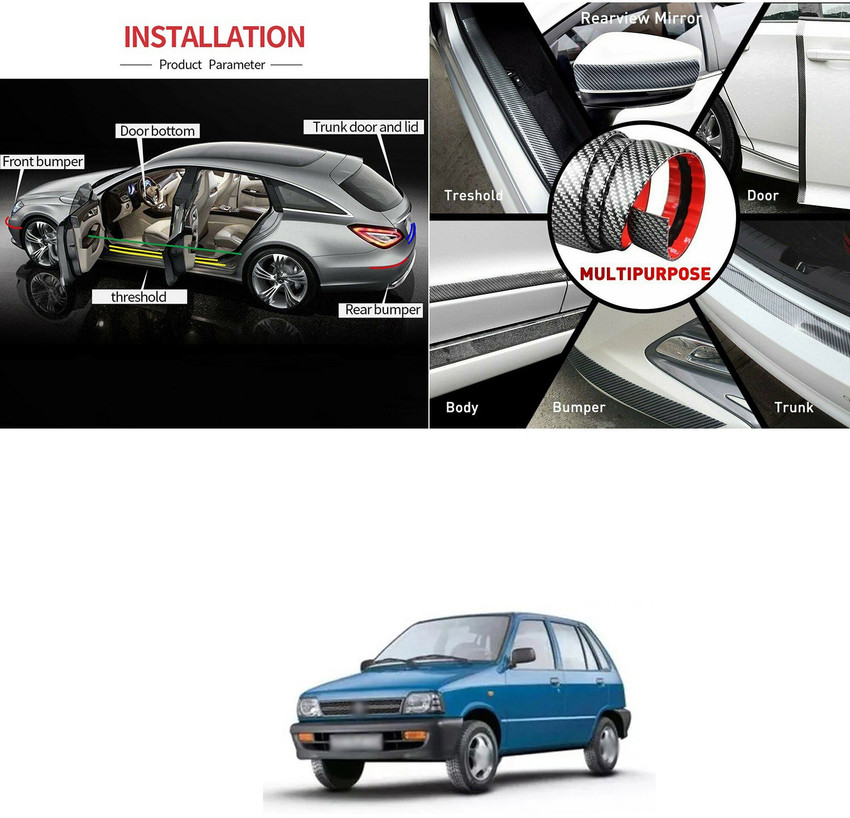 PROEDITION Carbon Fiber Wrap Auto Door Entry Guard Sticker Anti