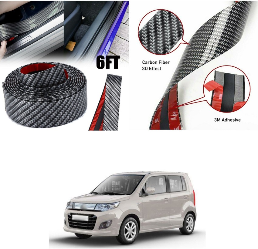 XZRTZ Carbon Fiber Wrap Film Individualized Car Door Sill Protector  Self-Adhesive Car Bumper Protector,Waterproof Auto Door Entry Guard  Sticker,Anti-Collision Strip Rubber Scratch Protection Strip,C177 Door Sill  Plate Price in India - Buy