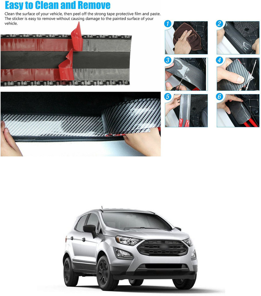 PROEDITION Carbon Fiber Wrap Auto Door Entry Guard Sticker Anti