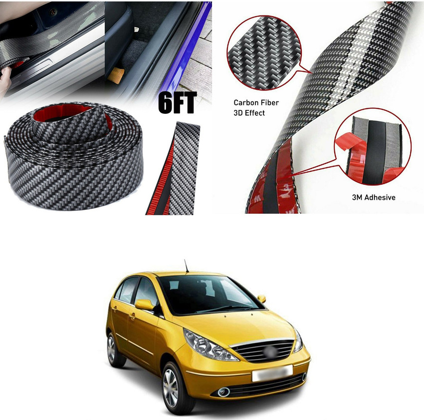 PROEDITION Carbon Fiber Wrap Auto Door Entry Guard Sticker Anti