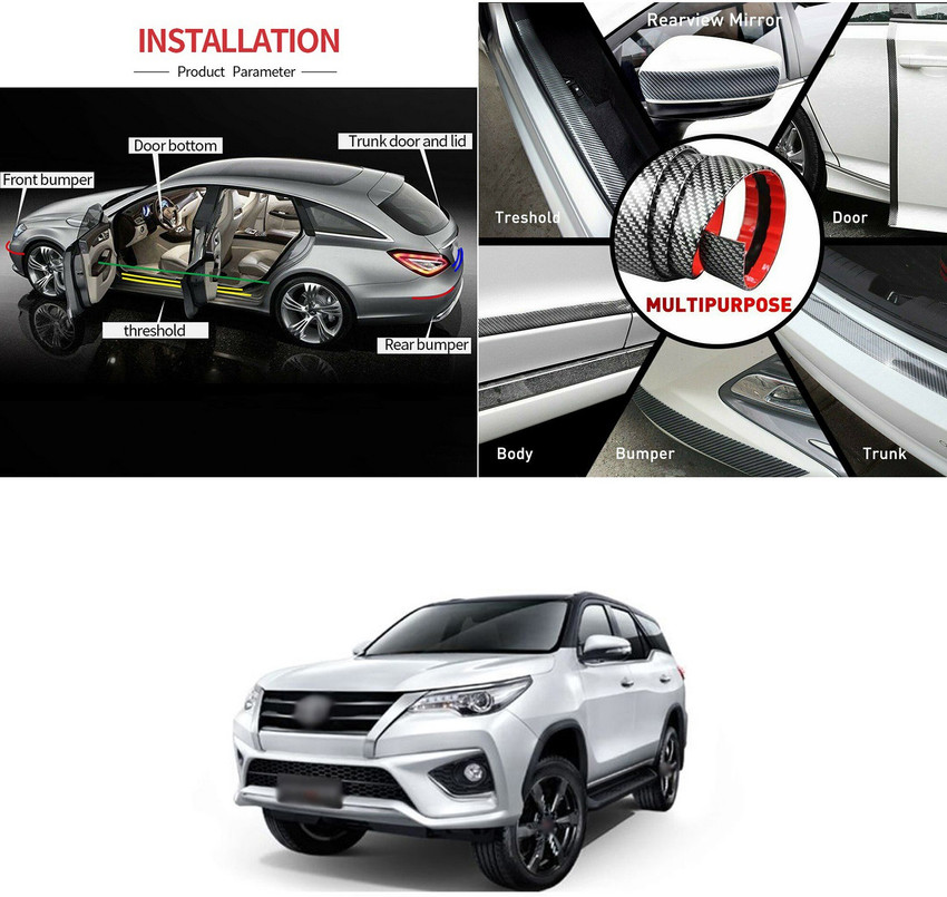 Toyota fortuner rear bumper sales sill protector