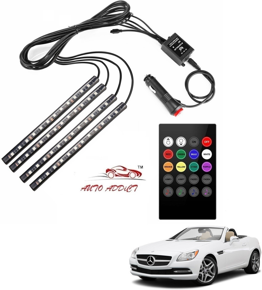 Mercedes with online led lights inside