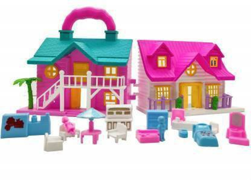 TINY TREASURES Baby Kids Doll House Play Set For Boys And Girls