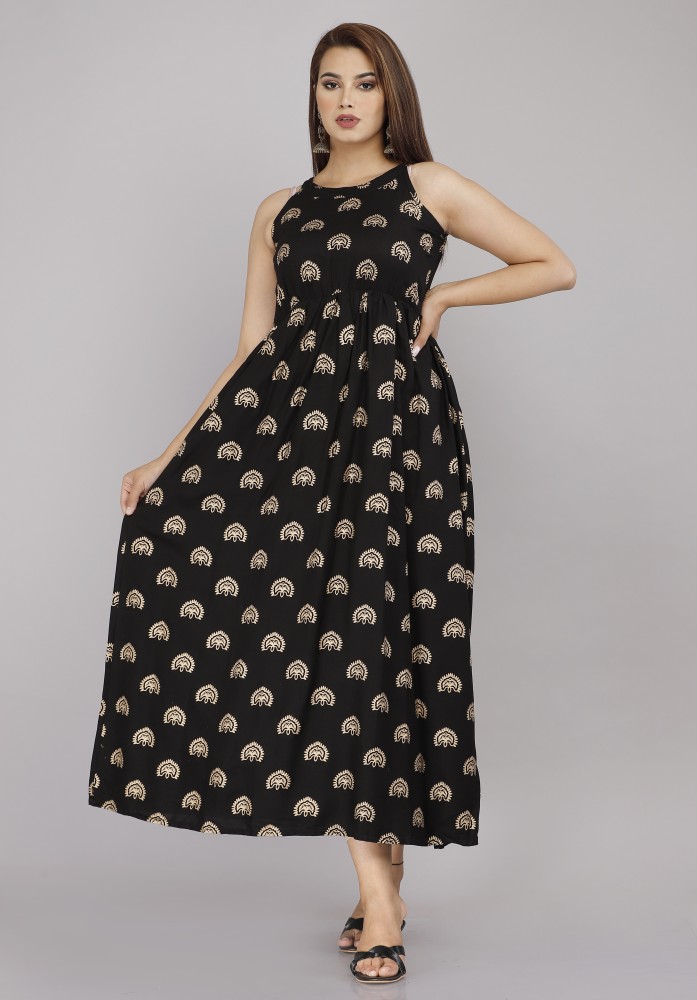 Flipkart long frock for sales ladies