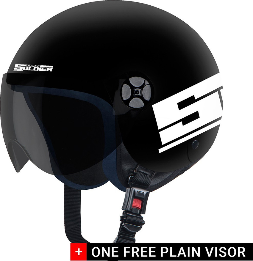 Steelbird Junior Soldier Open Face Helmet for Kids Less then 3