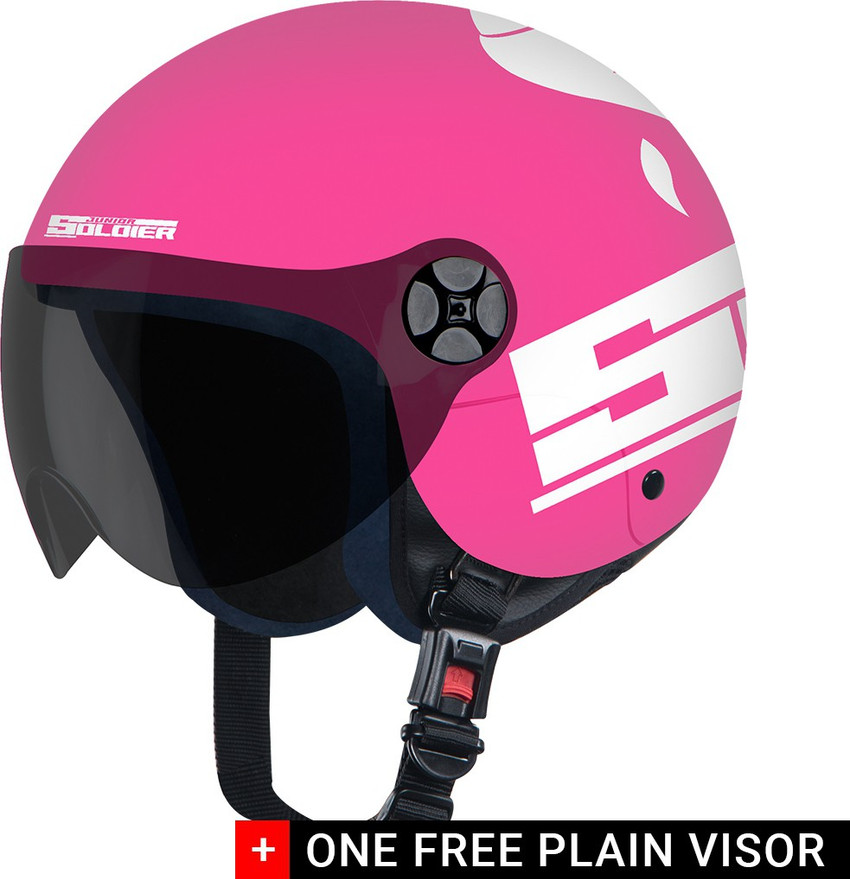 Steelbird Junior Soldier Open Face Helmet for Kids Less then 3