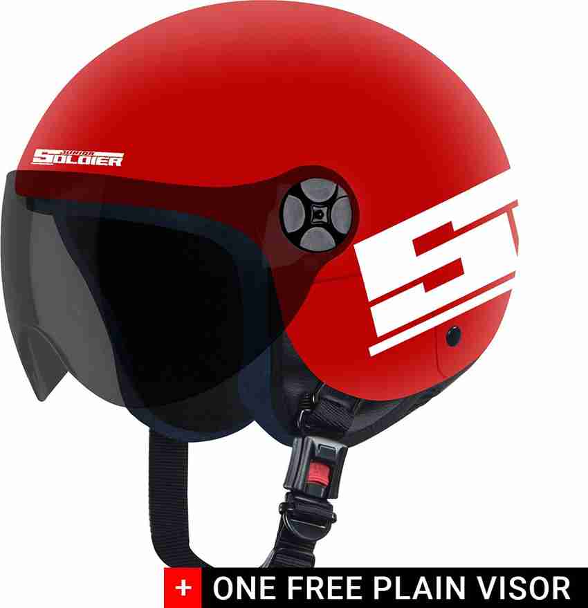 Steelbird Junior Soldier Open Face Helmet for Kids 3 to 5 Year Old 520 MM Motorbike Helmet Buy Steelbird Junior Soldier Open Face Helmet for Kids 3 to 5 Year Old