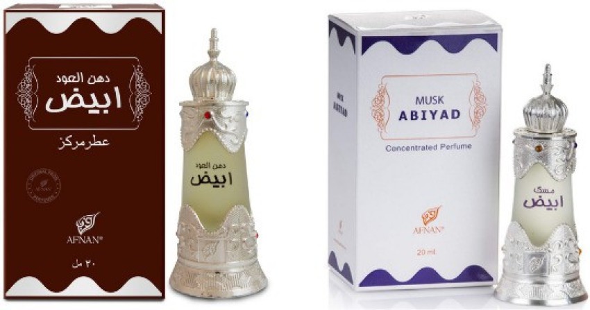 Buy Afnan Abiyad Series Pack of 2 Dehn Abiyad and Musk Abiyad Eau